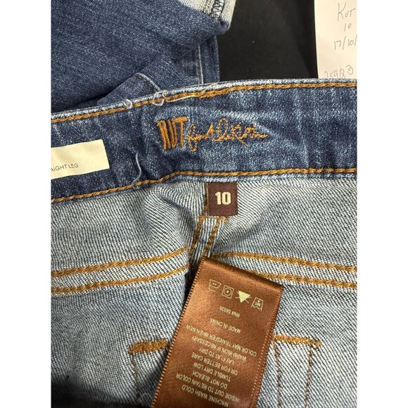 Kut from the Kloth Jeans Women's 10 Amy Straight Leg Cuffed - Picture 4 of 6